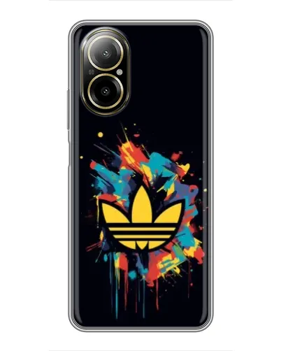 Чехол для Realme C67 с картинкой «Adidas Splash»