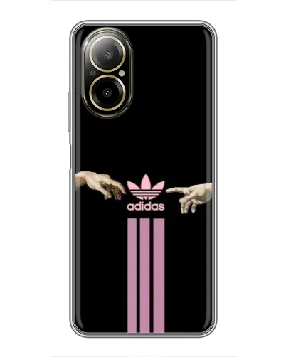 Чехол для Realme C67 с картинкой «Adidas Hands»