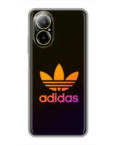 Чехол для Realme C67 с картинкой «Градиент Adidas»