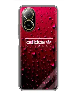 Чехол для Realme C67 с картинкой «Adidas Gold Marble»