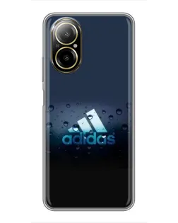 Чехол для Realme C67 с картинкой «Adidas Water Drops»