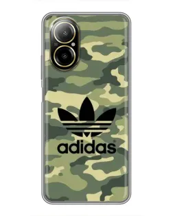 Чехол для Realme C67 с картинкой «Милитари стиль Adidas»