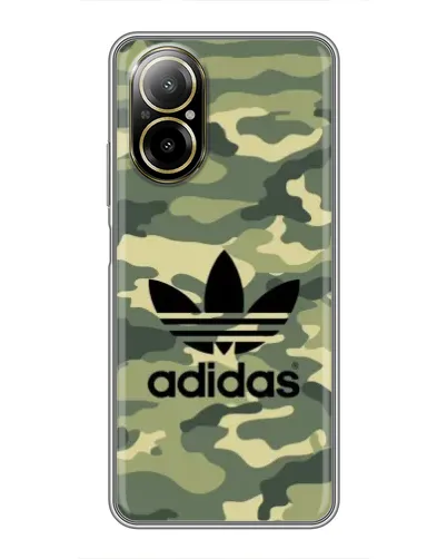 Чехол для Realme C67 с картинкой «Милитари стиль Adidas»
