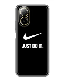 Чехол для Realme C67 с картинкой «Классический принт Nike»