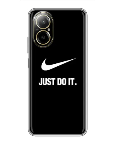 Чехол для Realme C67 с картинкой «Классический принт Nike»