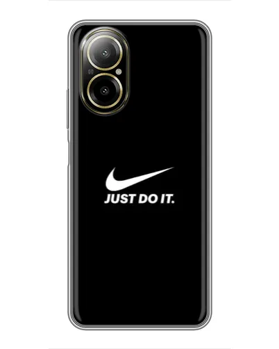 Чехол для Realme C67 с картинкой «Минимализм от Nike»
