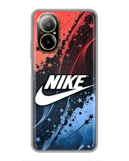 Чехол для Realme C67 с картинкой «Градиентный принт Найк»