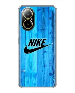 Чехол для Realme C67 с картинкой «Голубое дерево Nike»