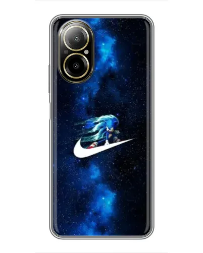Чехол для Realme C67 с картинкой «Звездный путь Nike»
