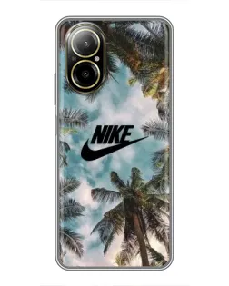 Чохол для Realme C67 з картинкою «Тропічний принт Nike» Чохол для Realme C67 з картинкою «Тропічний принт Nike»