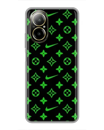 Чехол для Realme C67 с картинкой «Неоновый принт LV» Чехол для Realme C67 с картинкой «Неоновый принт LV»