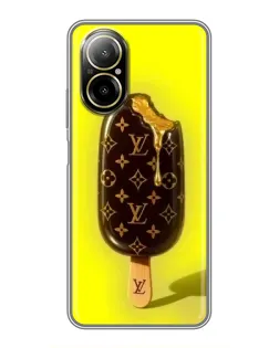 Чехол для Realme C67 с картинкой «Мороженое от LV»