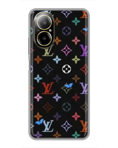 Чехол для Realme C67 с картинкой «Цветная монограмма LV» Чехол для Realme C67 с картинкой «Цветная монограмма LV»