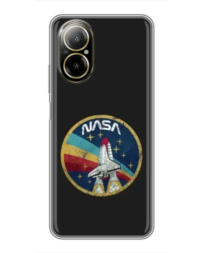 Чехол для Realme C67 с картинкой «NASA — эмблема миссии» Чехол для Realme C67 с картинкой «NASA — эмблема миссии»