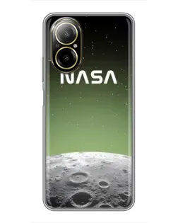Чехол для Realme C67 с картинкой «NASA — лунный градиент» Чехол для Realme C67 с картинкой «NASA — лунный градиент»