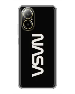 Чехол для Realme C67 с картинкой «NASA — вертикальный логотип» Чехол для Realme C67 с картинкой «NASA — вертикальный логотип»