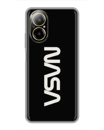 Чехол для Realme C67 с картинкой «NASA — вертикальный логотип» Чехол для Realme C67 с картинкой «NASA — вертикальный логотип»