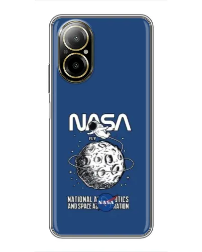 Чехол для Realme C67 с картинкой «NASA — лунная миссия» Чехол для Realme C67 с картинкой «NASA — лунная миссия»