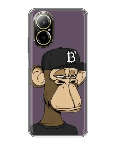 Чехол для Realme C67 с картинкой «Bored Ape в кепке»