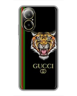 Чехол для Realme C67 с картинкой «Тигр Gucci»