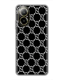 Чехол для Realme C67 с картинкой «Gucci — сетчатый паттерн»