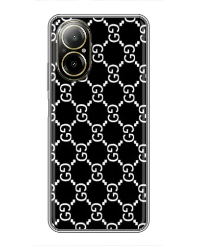 Чехол для Realme C67 с картинкой «Gucci — сетчатый паттерн» Чехол для Realme C67 с картинкой «Gucci — сетчатый паттерн»