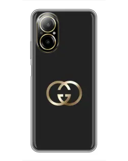 Чехол для Realme C67 с картинкой «Минимализм Gucci»