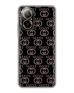 Чехол для Realme C67 с картинкой «Классическая монограмма Gucci»