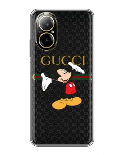 Чехол для Realme C67 с картинкой «Микки Маус Gucci» Чехол для Realme C67 с картинкой «Микки Маус Gucci»