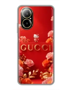Чехол для Realme C67 с картинкой «Gucci — золотой сад»