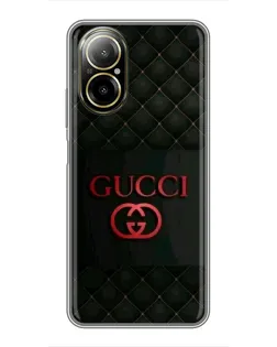 Чехол для Realme C67 с картинкой «Gucci — стеганый черный»