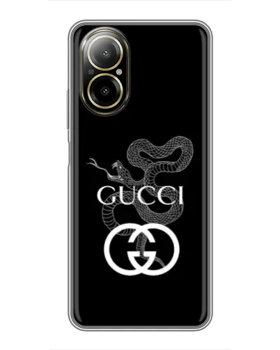Чехол для Realme C67 с картинкой «Gucci — серебряная змея» Чехол для Realme C67 с картинкой «Gucci — серебряная змея»