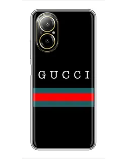 Чехол для Realme C67 с картинкой «Gucci — красный пояс»