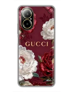 Чохол для Realme C67 з картинкою «Gucci — бордові троянди» Чохол для Realme C67 з картинкою «Gucci — бордові троянди»