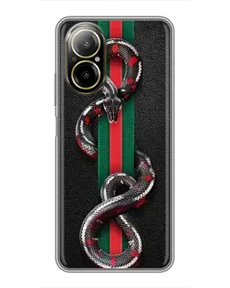 Чохол для Realme C67 з картинкою «Gucci — змія на смузі» Чохол для Realme C67 з картинкою «Gucci — змія на смузі»