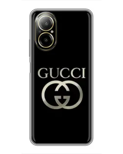 Чохол для Realme C67 з картинкою «Gucci — золото на чорному» Чохол для Realme C67 з картинкою «Gucci — золото на чорному»