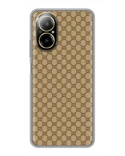 Чохол для Realme C67 з картинкою «Gucci — класичний беж» Чохол для Realme C67 з картинкою «Gucci — класичний беж»