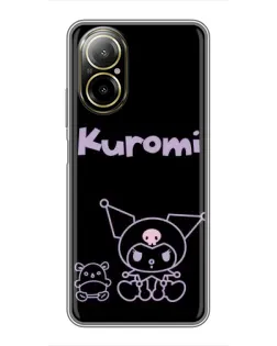 Чехол для Realme C67 с картинкой «Kuromi — черный минимализм» Чехол для Realme C67 с картинкой «Kuromi — черный минимализм»
