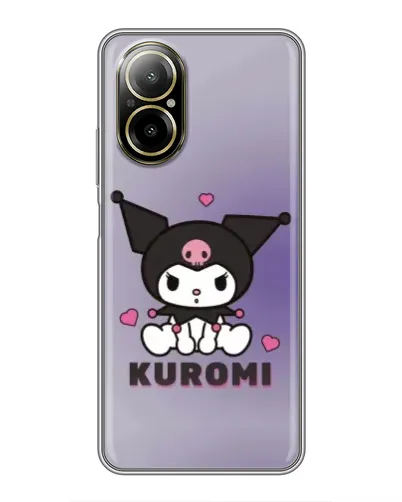 Чехол для Realme C67 с картинкой «Kuromi — фиолетовый арт» Чехол для Realme C67 с картинкой «Kuromi — фиолетовый арт»