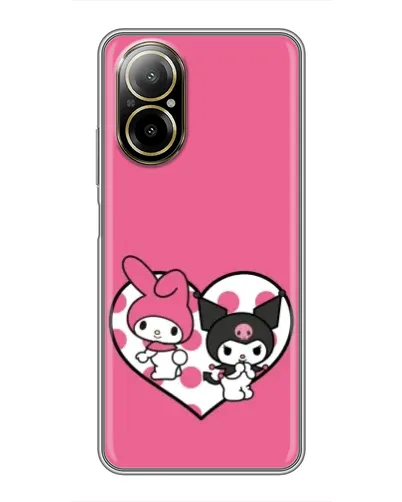 Чехол для Realme C67 с картинкой «Kuromi и My Melody» Чехол для Realme C67 с картинкой «Kuromi и My Melody»