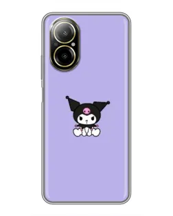 Чехол для Realme C67 с картинкой «Kuromi — фиолетовый минимализм»