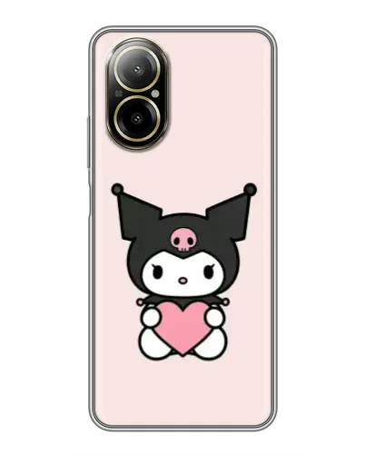 Чехол для Realme C67 с картинкой «Kuromi и сердце» Чехол для Realme C67 с картинкой «Kuromi и сердце»