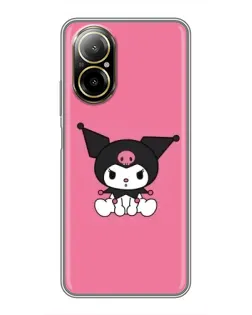 Чехол для Realme C67 с картинкой «Хмурая Kuromi»