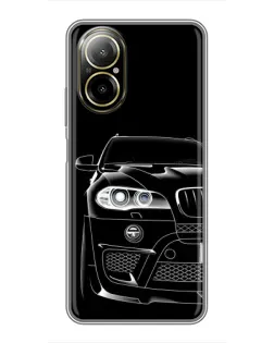 Чохол для Realme C67 з картинкою «Темний силует BMW»