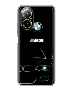 Чохол для Realme C67 з картинкою «Мінімалістичний принт BMW M3»
