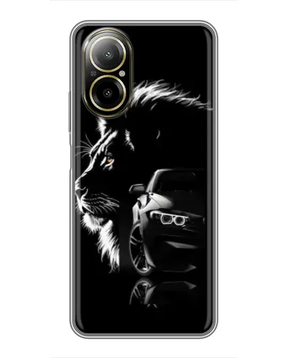 Чохол для Realme C67 з картинкою «BMW та лев» Чохол для Realme C67 з картинкою «BMW та лев»
