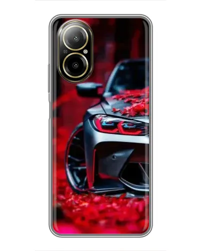 Чохол для Realme C67 з картинкою «Спортивна BMW та квіти» Чохол для Realme C67 з картинкою «Спортивна BMW та квіти»