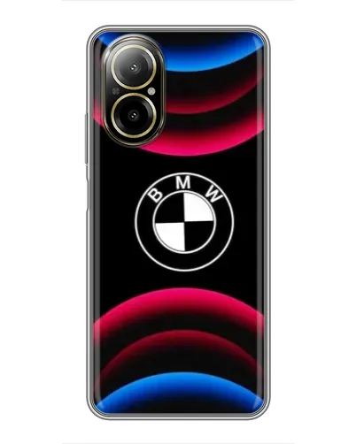 Чохол для Realme C67 з картинкою «Логотип BMW та неонові дуги» Чохол для Realme C67 з картинкою «Логотип BMW та неонові дуги»