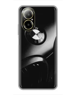 Чохол для Realme C67 з картинкою «Емблема BMW — макро»