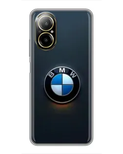 Чохол для Realme C67 з картинкою «Логотип BMW — мінімалізм»